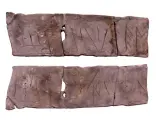 El estudio de un plomo ibérico hallado en una excavación de Yátova avanza en el conocimiento de la escritura arcaica