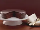 Imagen de una tarta de chocolate.