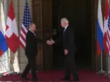 Los presidentes de Rusia y EE UU, Vladimir Putin y Joe Biden, se encuentran en Ginebra (Suiza).