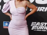 Carla Vigo posa en la presentación de la película 'Fast and Furious 9', en Madrid.