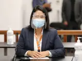 La candidata presidencial peruana Keiko Fujimori, durante la audiencia sobre la petición de su regreso a prisión preventiva, en Lima.
