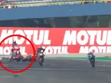 Accidente de Pedro Acosta en los libres de Moto3 del GP de los Países Bajos