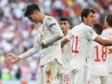 Morata celebra su gol crucial ante Croacia.