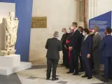 Su majestad el Rey de España, junto al presidente de la Junta, Alfonso Fernández Mañueco, inauguran la exposición 'LUX' de las Edades del Hombre en la catedral de Burgos