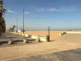 La playa de la Malvarrosa, en Valencia Capital, tiene uno de los paseos mar&iacute;timos m&aacute;s grandes de la provincia.