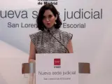 Ayuso pone en valor la nueva sede judicial de San Lorenzo de El Escorial