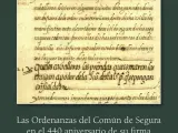 MásJaén.- El IEG de Diputación publica las Ordenanzas del Común de Segura con por el 440 aniversario de su firma