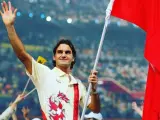 Federer, abanderado de Suiza
