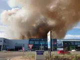El fuego que afectó este martes al límite entre Zaratán y Valladolid calcinó más de 11 hectáreas de cereal