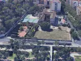 El solar del futuro Jardín Trini Simó se encuentra entre el Botánico, el Jardín del Turia, la gran vía Fernando el Católico y el antiguo colegio de los Jesuitas.