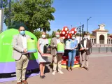 Llegan a Albacete los personajes Disney en forma de contenedor para concienciar a los más pequeños sobre el reciclaje