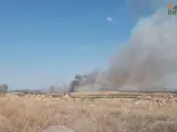 Declarado un incendio en San Martín de Montalbán (Toledo) en el que trabajan 18 medios y 74 personas