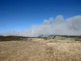 Retiran los medios aéreos desplazados para la extinción del incendio del monte de Yerga que ya afecta a 200 hectáreas