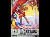 Cartel utilizado en los Juegos Olímpicos de Amberes (Bélgica) en 1920.