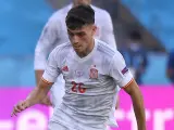 Pedri, con la selección española de fútbol