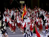 La delegación española desfila en los Juegos Olímpicos