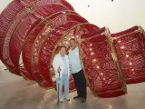 El artista Ai Weiwei visita el Museo Helga de Alvear de Cáceres, que expone su obra 'Descending Light'