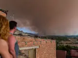 El Govern da por estabilizado el 90% del incendio de Santa Maria de Queralt