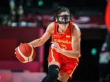 Cristina Ouviña, jugadora de la selección española de baloncesto.