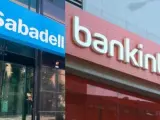 Montaje de Sabadell y Bankinter.