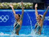 Kominea y Papazoglou, nadadoras de sincronizada de Grecia en Tokio 2020
