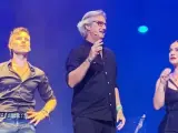 Javián, Geno y Poti en el concierto de homenaje.