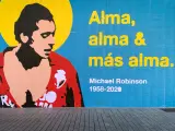 Mural en recuerdo a Michael Robinson.