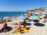 Playa de Poniente, en Mataró