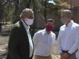 Ossorio, Novillo y Sánchez visitan Batres tras el incendio
