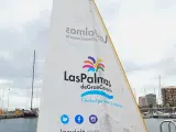 Un bote de Vela Latina Canaria promociona Las Palmas de Gran Canaria este fin de semana en las Rías Baixas