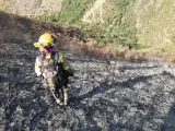 El incendio en el Monte San Lorenzo se da por "controlado" aunque no por extinguido