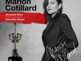 Marion Cotillard recibirá el día 17 de septiembre el segundo Premio Donostia del 69 Festival de Cine de San Sebastián