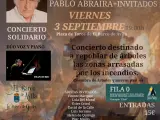 Pablo Abraira encabeza un concierto solidario para repoblar las zonas afectadas por los incendios en Ávila