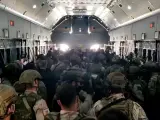 Último vuelo de Kabul a Dubái de los militares españoles