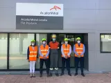 Irujo destaca la importancia del desarrollo industrial sostenible en su visita a las instalaciones de ArcelorMittal