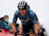 Miguel Ángel 'Superman' López, en la Vuelta 2021.