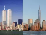 Así luce el 'skyline' de Manhattan antes y después del 11-S