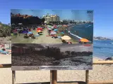 Benalmádena fotografía el posible futuro de sus playas para concienciar sobre el cambio climático