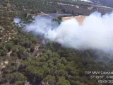 Incendios.-Declarado un incendio en un paraje forestal de Moguer que moviliza tres medios aéreos