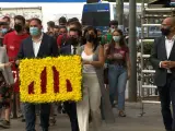 Representantes políticos, entre ellos ex presos del procés, celebran la ofrenda floral en la Diada