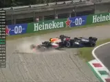 Accidente de Hamilton y Verstappen en el GP de Italia