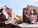 Murales en el Paseo del Arte de Belorado (Burgos).