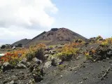 Vista general de uno de los volcanes de Cumbre Vieja, una zona al sur de la isla que podría verse afectada por una posible erupción volcánica