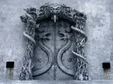 La puerta de este templo en la localidad de Kerala, en la India, no invita precisamente a entrar a los visitantes. (Foto: Reddit/malgoya)