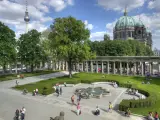 La catedral de Berl&iacute;n en el centro hist&oacute;rico de la ciudad, el conocido barrio Mitte.