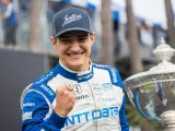 Álex Palou celebra su campeonato de la IndyCar