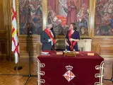 El nuevo concejal de BCN Canvi Òscar Benítez toma posesión tras la marcha de Manuel Valls