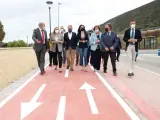 Inaugurado el nuevo camino ciclopeatonal de la travesía de Cártama para proporcionar un paso seguro a vecinos