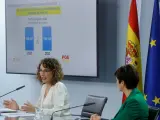 La ministra de Hacienda, María Jesús Montero, durante la presentación de los PGE 2022.