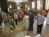 La localidad de Mequinenza celebra el Día del Pilar con una misa en la Iglesia de la Asunción